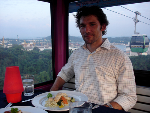 sean in cable car